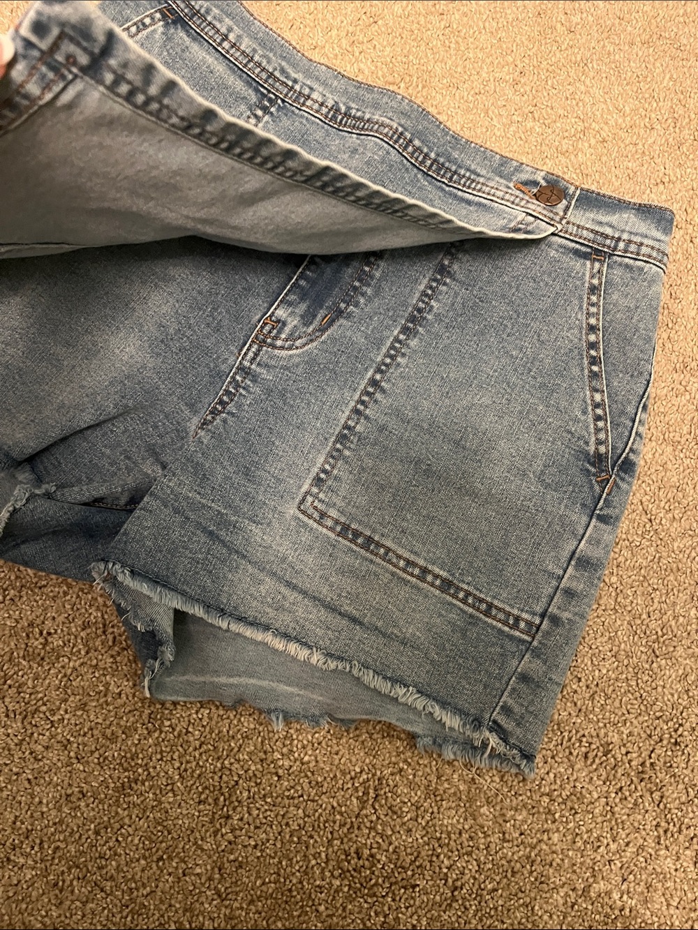 Jessica Simpson Light Blue Denim Skort Shorts - Picture 6 of 7